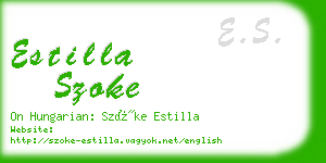 estilla szoke business card